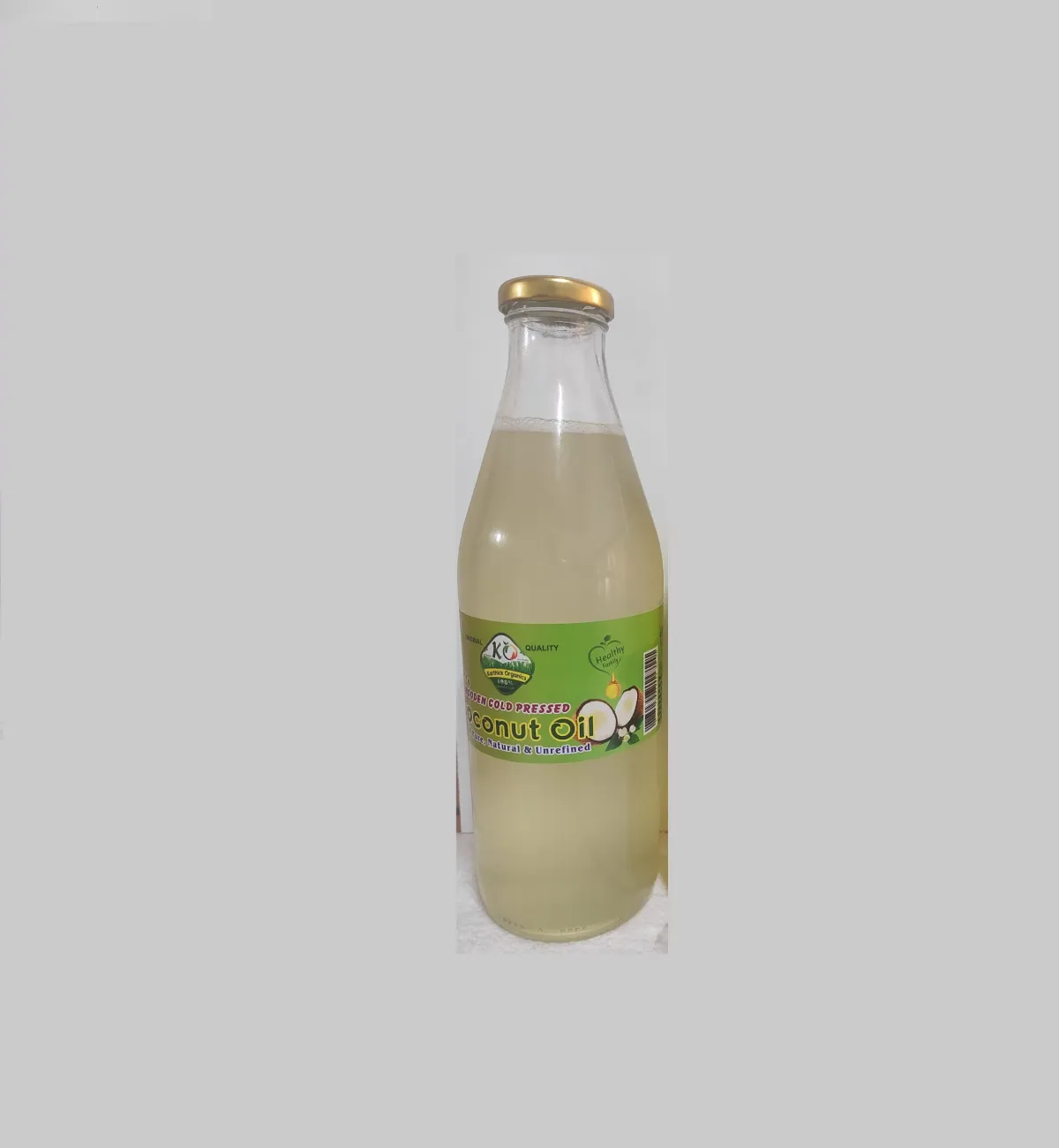 Coconut oil Glass bottle